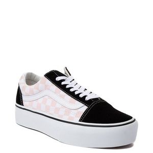Vans Old Skool Chex Platform Skate Shoe